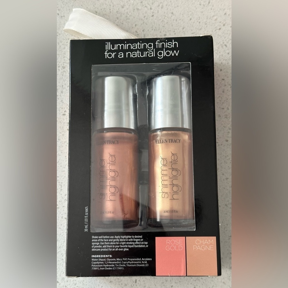 ✨New✨ Ellen Tracy Radiant Highlighter Duo - Champagne & Rosegold